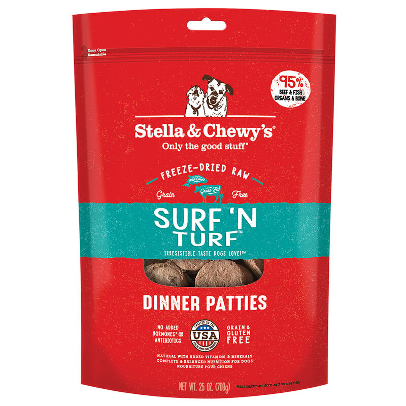 Stella & Chewy's, Dog Freeze-Dried Raw, Surf 'N Turf Dinner Patties image number null